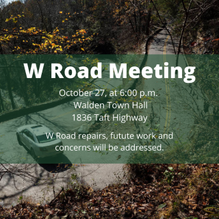 W Road Meeting Announcement