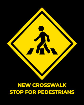 Notice of New Pedestrian Crosswalk on Anderson Pike