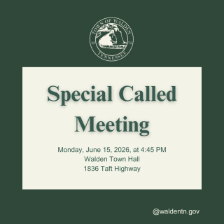 SPECIAL CALLED MEETING REMINDER