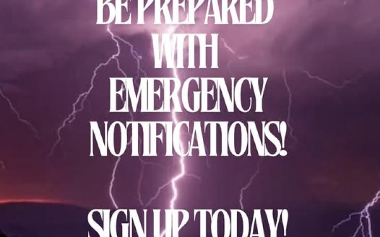 Sign up for Emergency Notifications